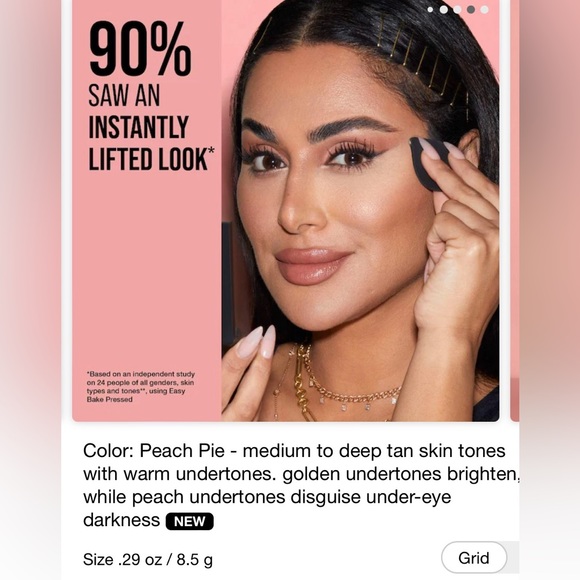 🍑HUDA BEAUTY EASY BAKE AND SNATCH setting powder.. PEACH PIE 🍑 - Picture 3 of 7